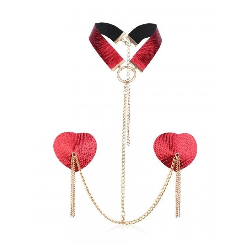 Joy Jewels Cache-Tétons Heart Rouges